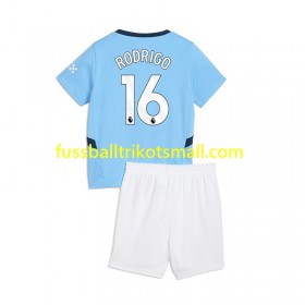 Fußballtrikots Manchester City RODRIGO 16 Kinder 2024-2025 Kurzarm Heimtrikotsatz kaufen